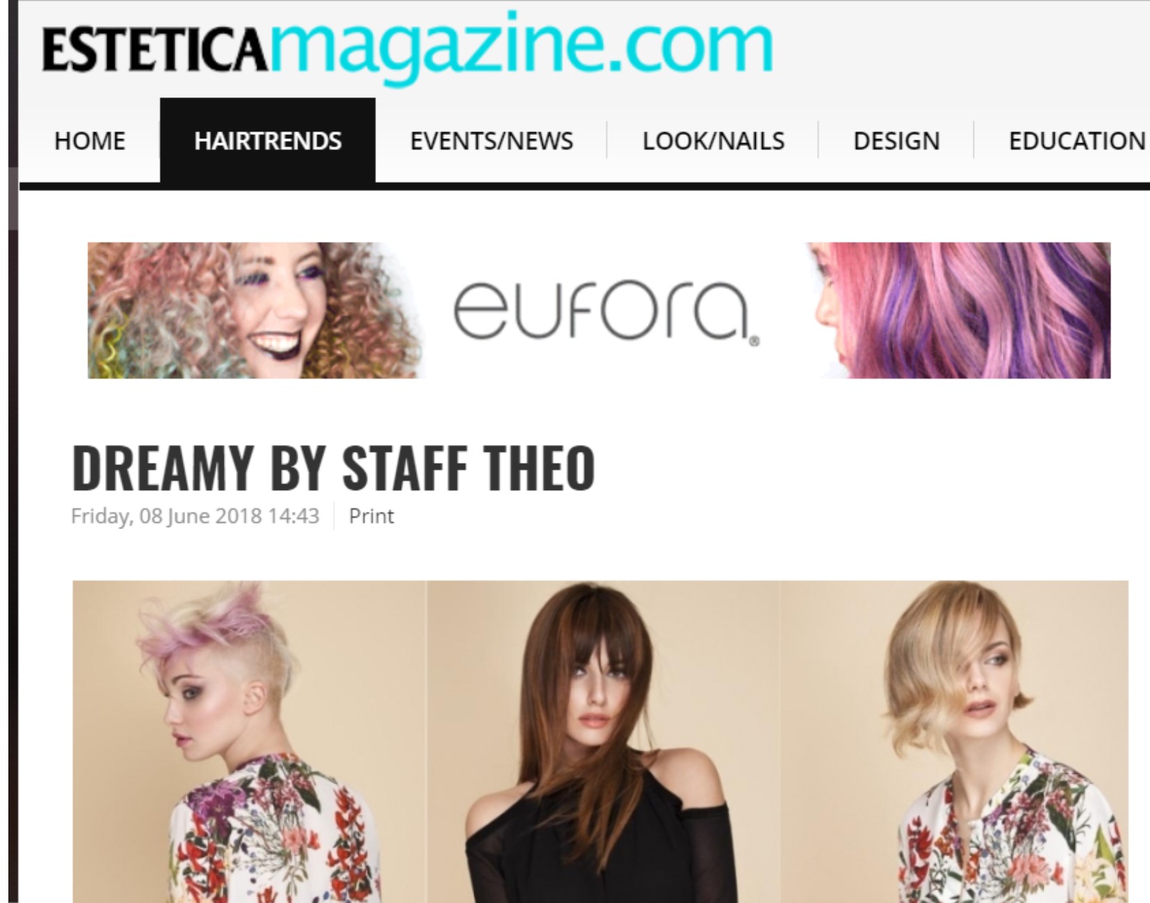 La Collezione “Dreamy” sulla versione internazionale del portale di Estetica!